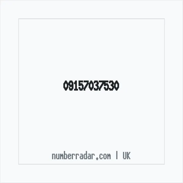 Reverse number check for +44 (9157) 037-530 — who called me?