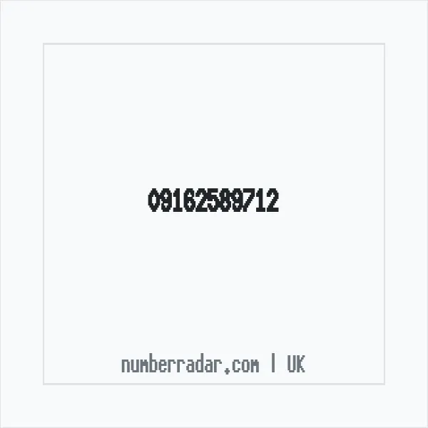 Reverse number check for +44 (9162) 589-712 — who called me?