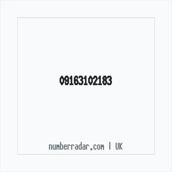 Reverse number check for +44 (9163) 102-183 — who called me?