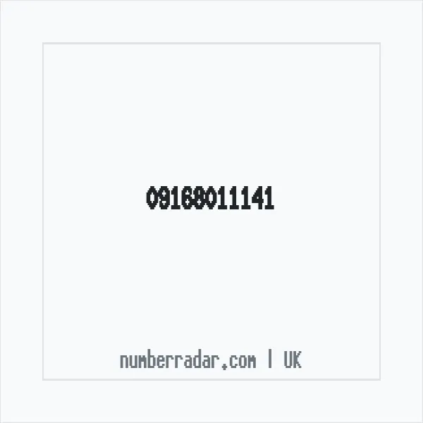 Reverse number check for +44 (9168) 011-141 — who called me?
