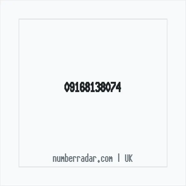Reverse number check for +44 (9168) 138-074 — who called me?