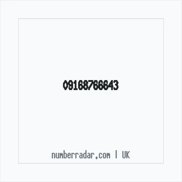 Reverse number check for +44 (9168) 766-643 — who called me?