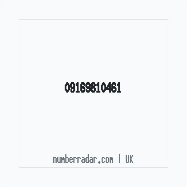 Reverse number check for +44 (9169) 810-461 — who called me?