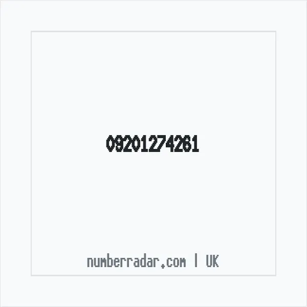 Reverse number check for +44 (9201) 274-261 — who called me?