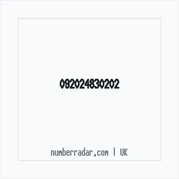Reverse number check for +44 (9202) 483-020 — who called me?