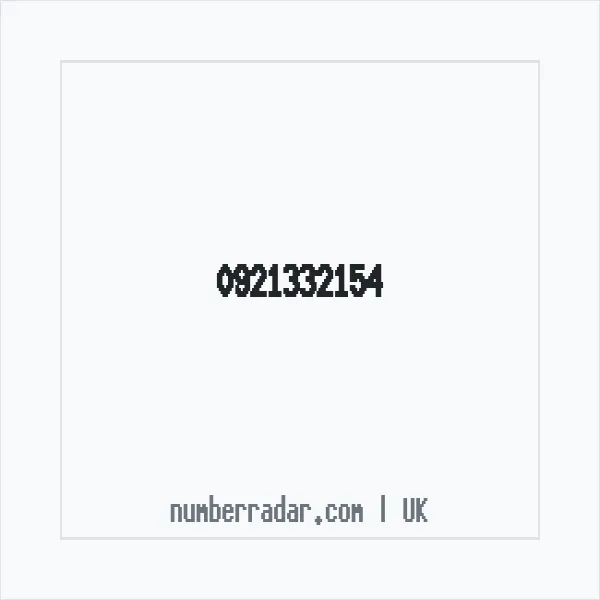 Reverse number check for +44 921332154 — who called me?