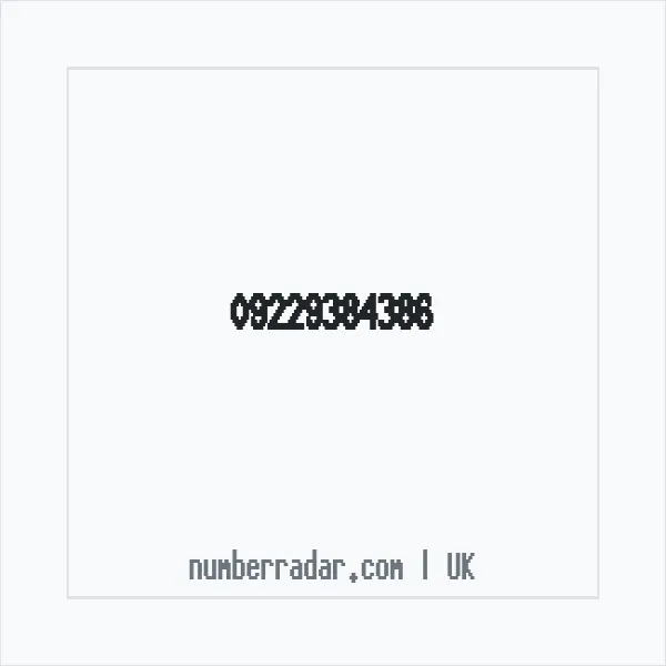 Reverse number check for +44 (9229) 384-386 — who called me?