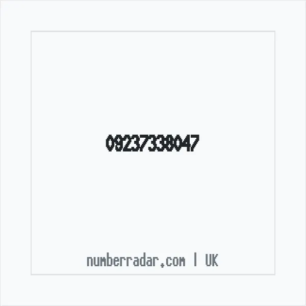 Reverse number check for +44 (9237) 338-047 — who called me?