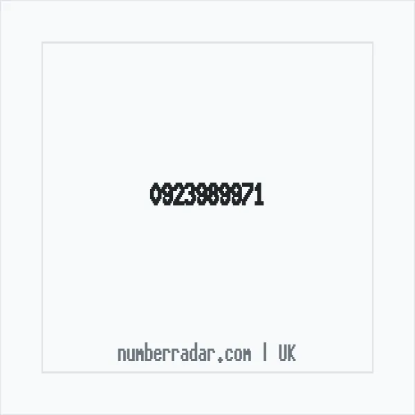 Reverse number check for +44 923989971 — who called me?