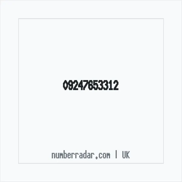 Reverse number check for +44 (9247) 653-312 — who called me?