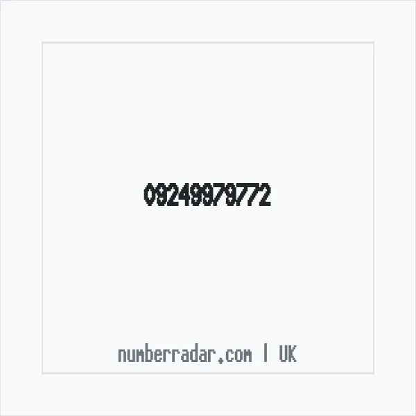 Reverse number check for +44 (9249) 979-772 — who called me?