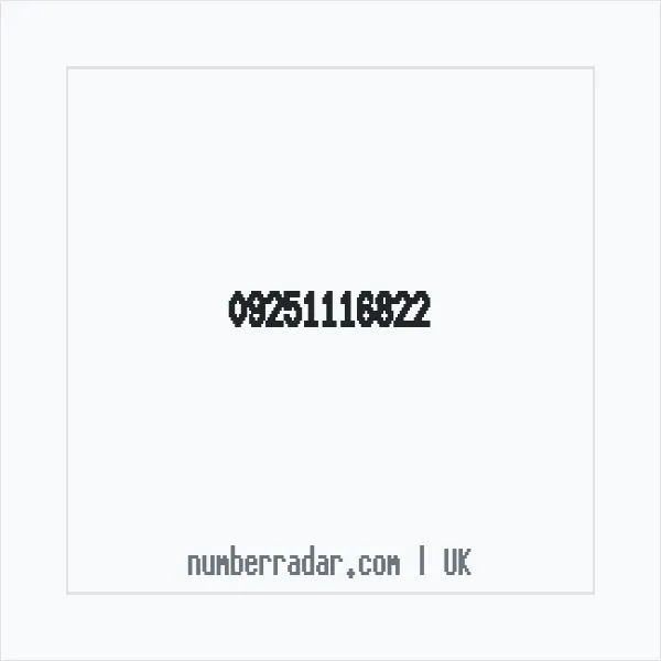 Reverse number check for +44 (9251) 116-822 — who called me?