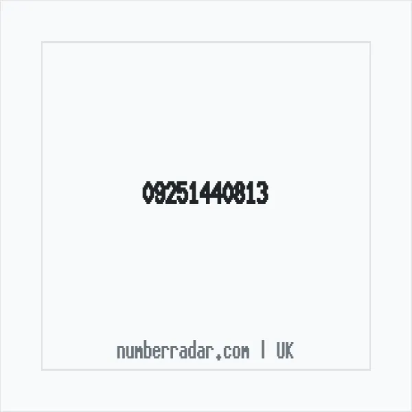Reverse number check for +44 (9251) 440-813 — who called me?