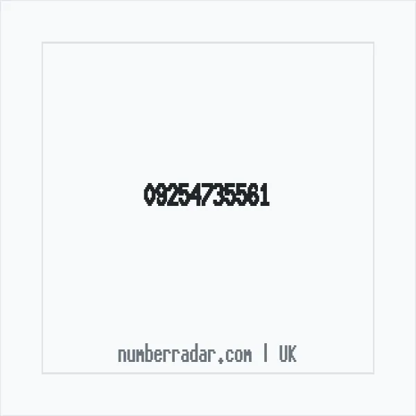Reverse number check for +44 (9254) 735-561 — who called me?