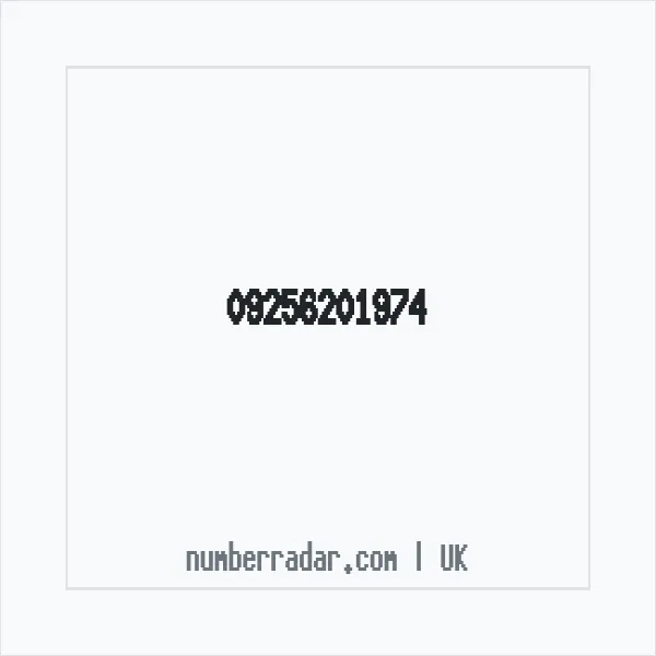 Reverse number check for +44 (9256) 201-974 — who called me?