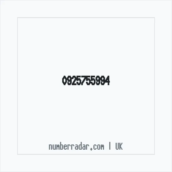 Reverse number check for +44 925755994 — who called me?