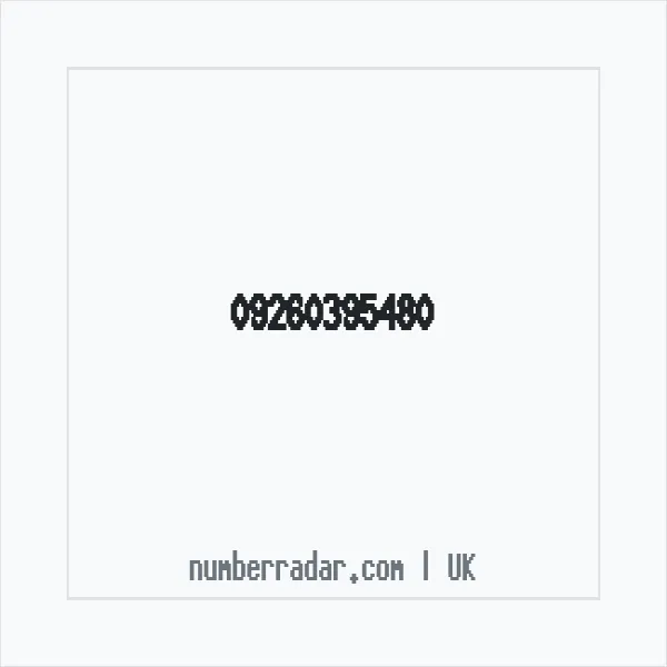 Reverse number check for +44 (9260) 395-480 — who called me?