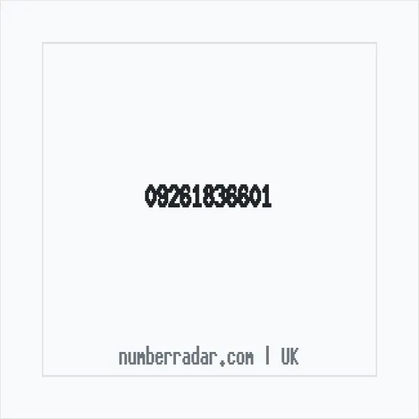 Reverse number check for +44 (9261) 836-601 — who called me?