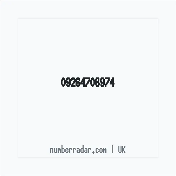 Reverse number check for +44 (9264) 706-974 — who called me?