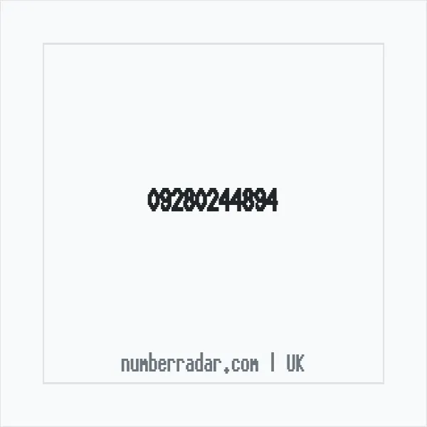 Reverse number check for +44 (9280) 244-894 — who called me?