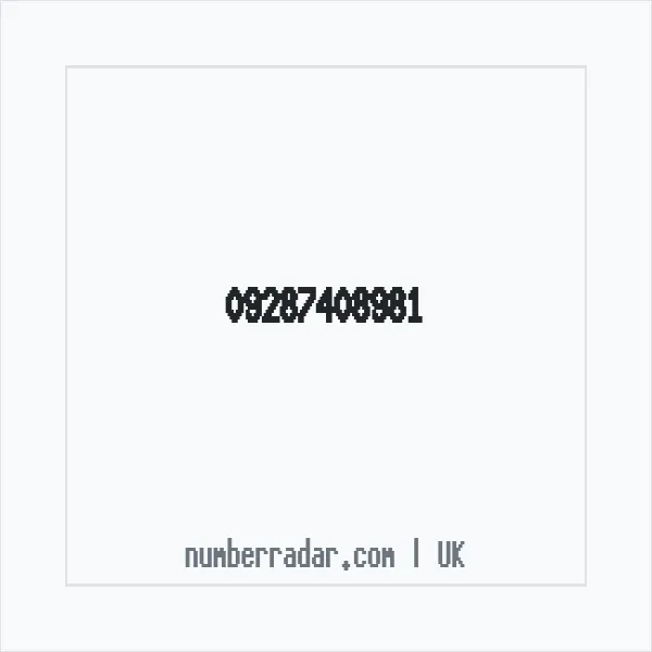 Reverse number check for +44 (9287) 408-981 — who called me?