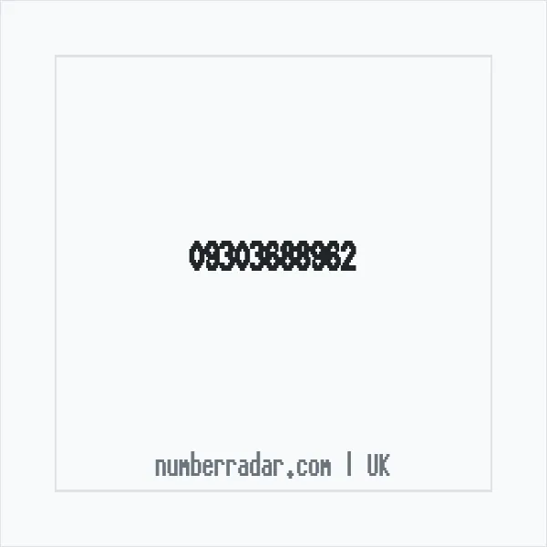 Reverse number check for +44 (9303) 688-962 — who called me?