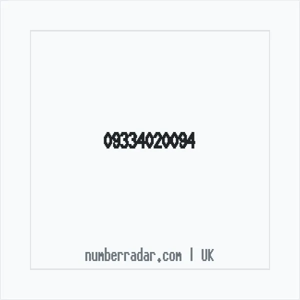 Reverse number check for +44 (9334) 020-094 — who called me?