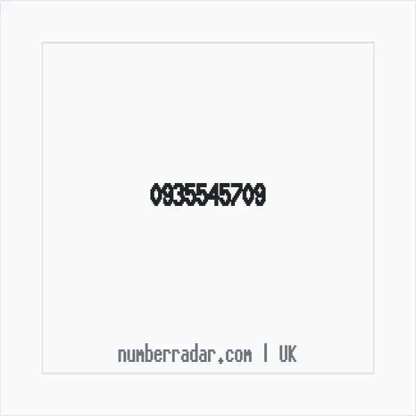 Reverse number check for +44 935545709 — who called me?