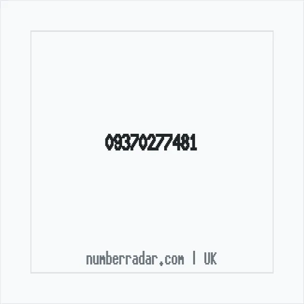 Reverse number check for +44 (9370) 277-481 — who called me?
