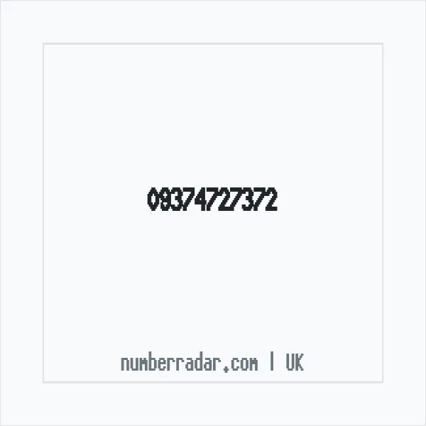 Reverse number check for +44 (9374) 727-372 — who called me?