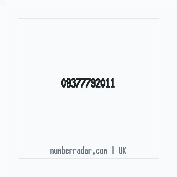 Reverse number check for +44 (9377) 792-011 — who called me?