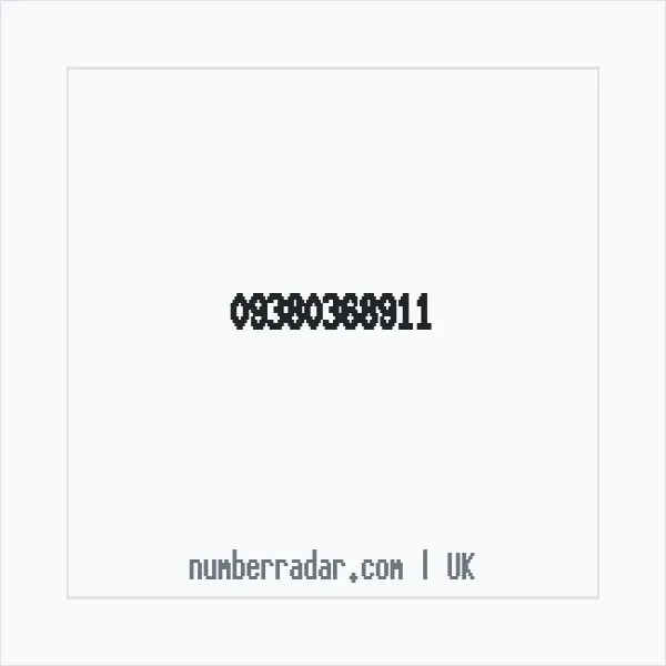 Reverse number check for +44 (9380) 368-911 — who called me?