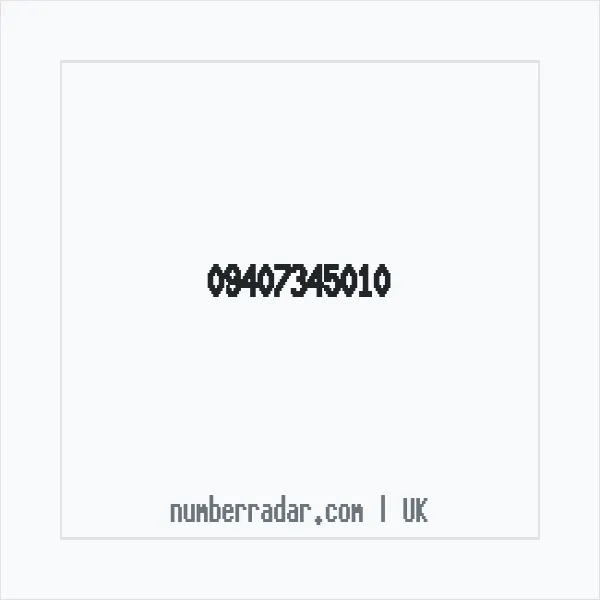 Reverse number check for +44 (9407) 345-010 — who called me?