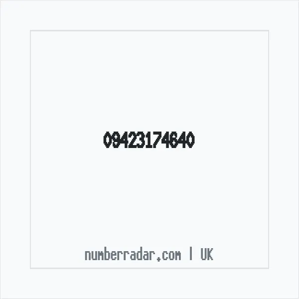 Reverse number check for +44 (9423) 174-640 — who called me?