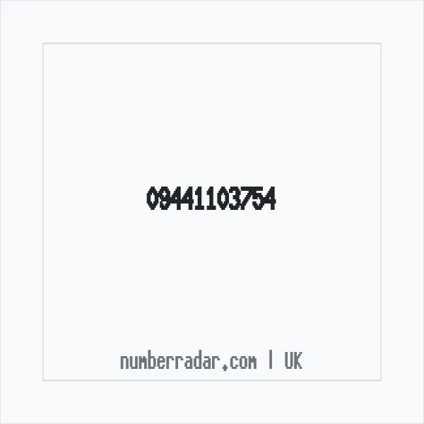 Reverse number check for +44 (9441) 103-754 — who called me?