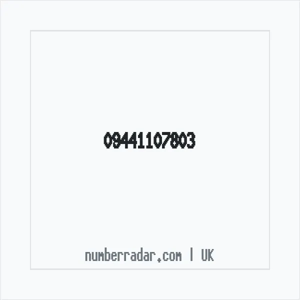 Reverse number check for +44 (9441) 107-803 — who called me?