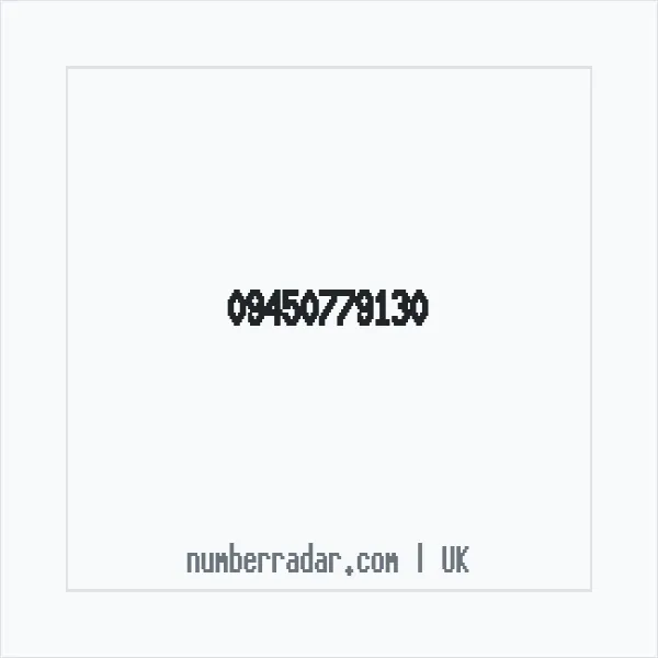 Reverse number check for +44 (9450) 779-130 — who called me?