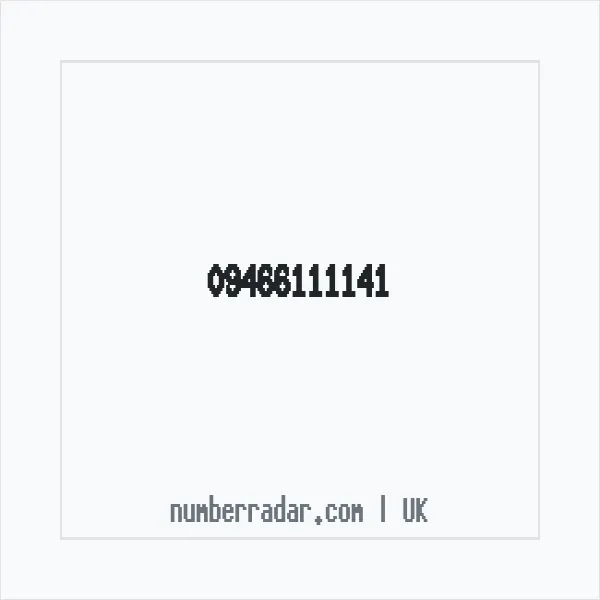 Reverse number check for +44 (9466) 111-141 — who called me?
