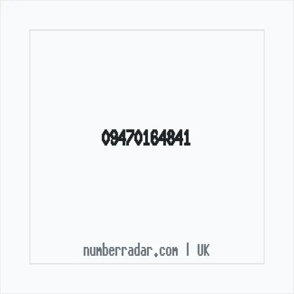 Reverse number check for +44 (9470) 164-841 — who called me?