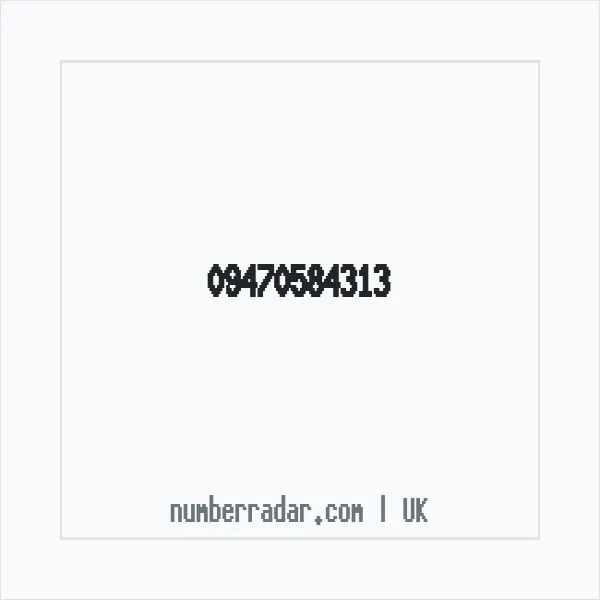 Reverse number check for +44 (9470) 584-313 — who called me?