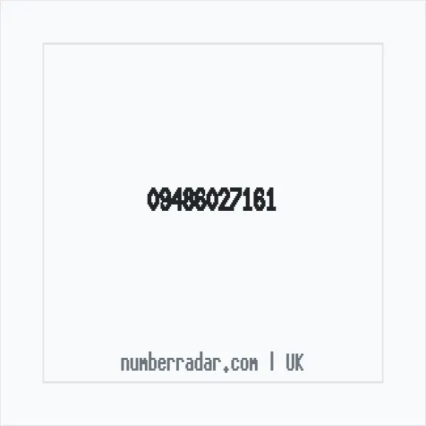 Reverse number check for +44 (9486) 027-161 — who called me?
