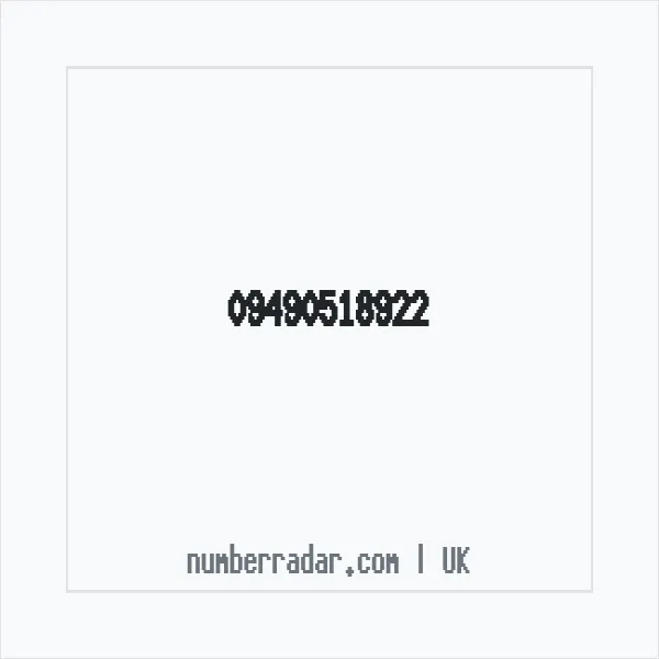 Reverse number check for +44 (9490) 518-922 — who called me?