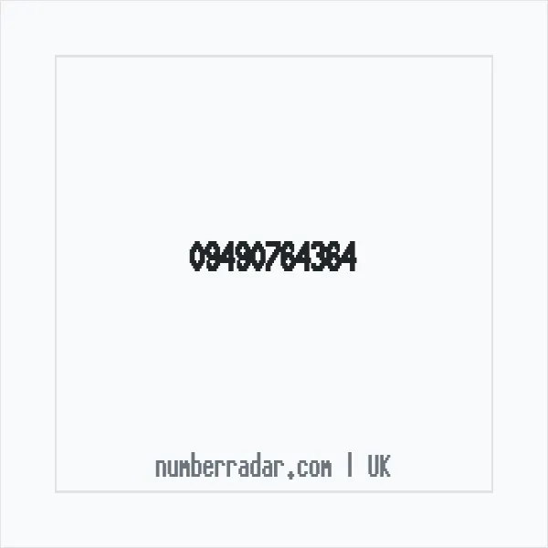 Reverse number check for +44 (9490) 764-364 — who called me?