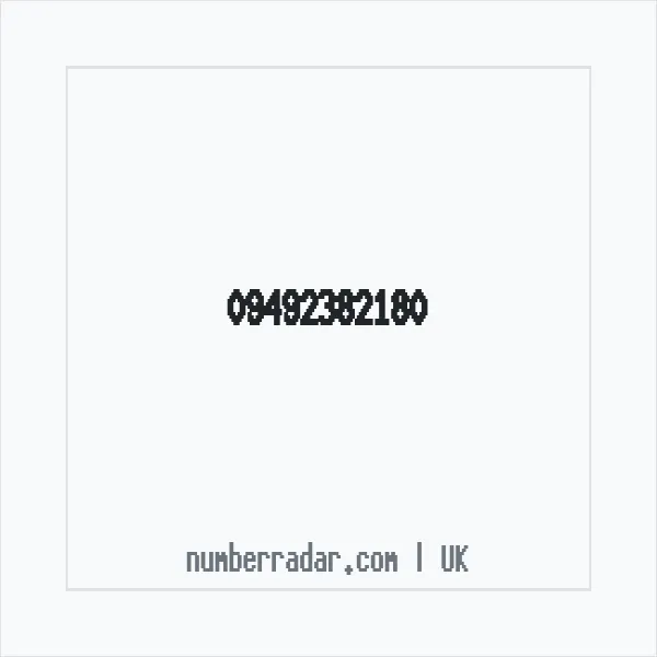 Reverse number check for +44 (9492) 382-180 — who called me?