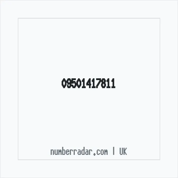 Reverse number check for +44 (9501) 417-811 — who called me?