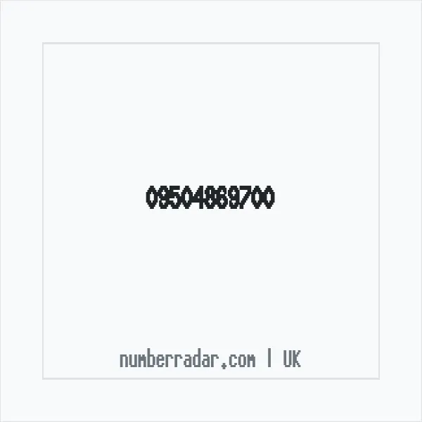 Reverse number check for +44 (9504) 869-700 — who called me?