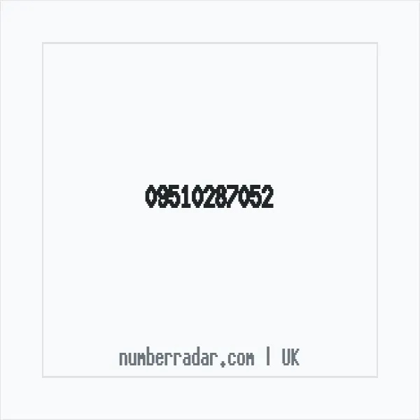Reverse number check for +44 (9510) 287-052 — who called me?