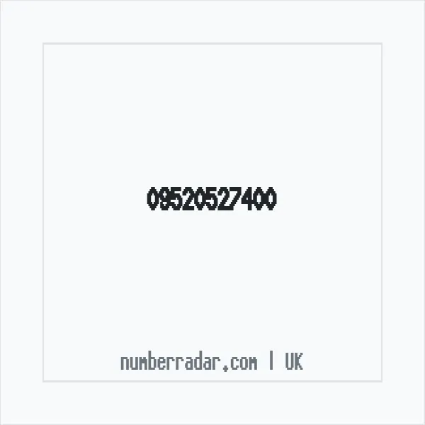 Reverse number check for +44 (9520) 527-400 — who called me?