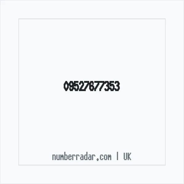 Reverse number check for +44 (9527) 677-353 — who called me?