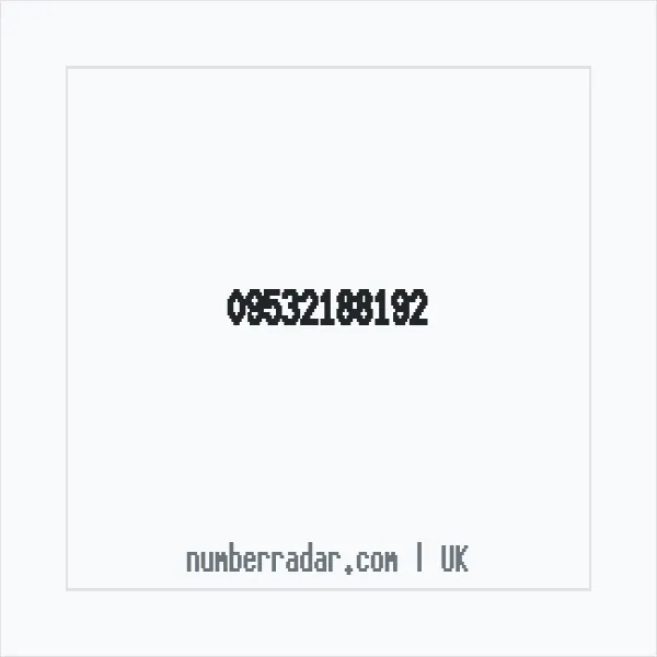Reverse number check for +44 (9532) 188-192 — who called me?